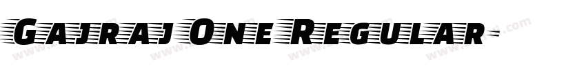 Gajraj One Regular字体转换 Gajraj One Regular字体转换
